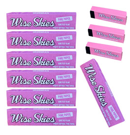 Wise Skies Pink Rolling Papers and Pink Tips Rolling Set
