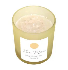 New Moon Wild Orange Crystal Chip Candle