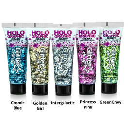 Holographic Chunky Glitter Face and Body Gel 12ml