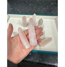 Rose Quartz Pillar Tower Crystals