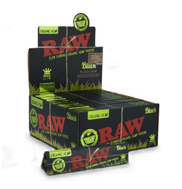 Raw Black Organic Hemp King Size Slim Rolling Paper 