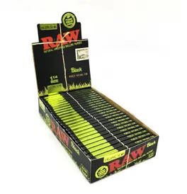 Raw Black Organic 1 1/4 Rolling Papers (Box Of 24)