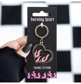 Burning Heart Keyring