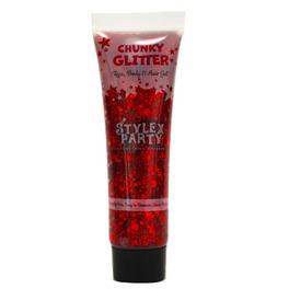 Face, Body & Hair Chunky Glitter - Red