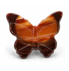 Red Agate Crystal Butterfly
