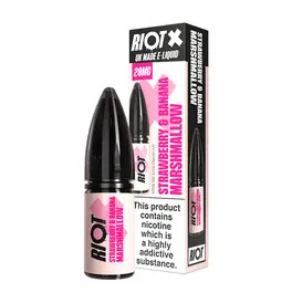 Riot Squad X Strawberry Banana Marshmallow Nic Salt E-Liquid