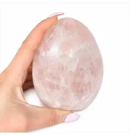 Rose Quartz Large Pebble Stone 10.5-11.5 cm