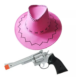 Pink Cowboy Hat and Gun Bundle