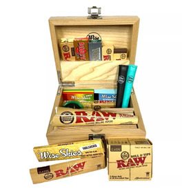 Natural Wooden Rolling Box Set