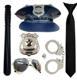 Blue Special Police Accessories Fancy Dress Set