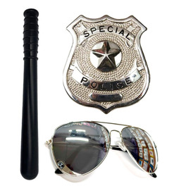 USA Cop Special Police Officer Fancy Dress Cosplay Accessories