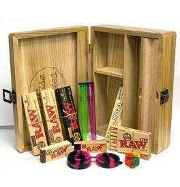 Wise Skies Large Wooden Rolling Box Set 