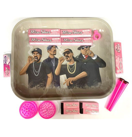 Pink Large Rappers Rolling Tray Set
