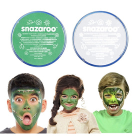 Snazaroo Green Face Paint Bundle 