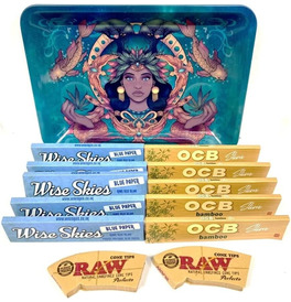 Mother Nature OCB Small Rolling Tray Set