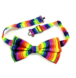 Bow Tie Clip On, Rainbow
