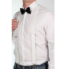 White Suspenders Braces