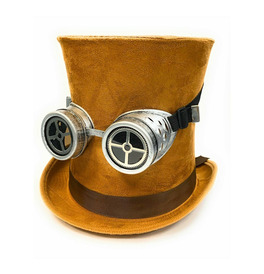 Steampunk Brown & Silver Hat Kit