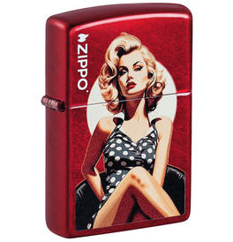 Vintage Polka Dot Pin up Design Zippo Lighter