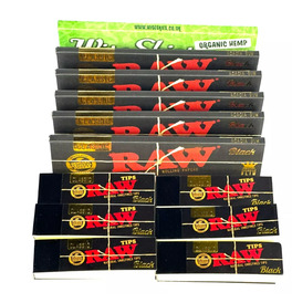 RAW Black King Size Rolling Paper Set
