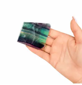 Fluorite Crystal Slate 6-8cm