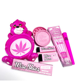 Pink No Care Bear Ashtray Rolling Bundle