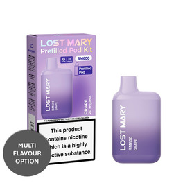 LOST MARY BM600 Vape Kit Legal Prefilled  - Grape