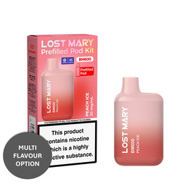 LOST MARY BM600 Vape Kit Legal Prefilled  - Peach Ice