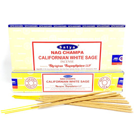 Satya Nag Champa Californian White Sage Incense Sticks 