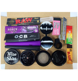 Black & Purple Rolling Box Gift Set