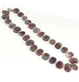 Crystal Stone Necklace 53cm - mixed tourmaline 