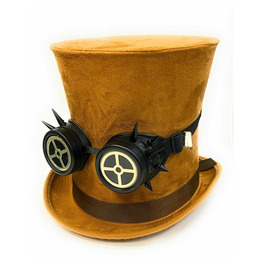 Brown Steampunk Hat Set