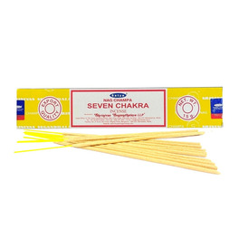 Satya Nag Champa Seven Chakra Incense Sticks (Box Of 12)