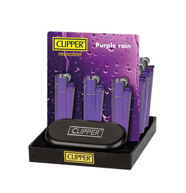 Clipper Metal Lighter Purple Rain 