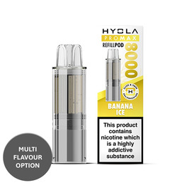 Hyola Pro Max 8000 Prefilled Replacement Pods - Banana Ice