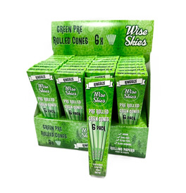 Wise Skies Green Cones Pack Of 6 (Box Of 32)