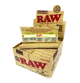 Raw Organic Hemp Connoisseur King Size Slim Paper (Box Of 24)