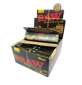 Raw Black Connoisseur King Size Slim Papers (Box of 24)