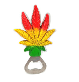 Rasta Leaf Bottle Opener