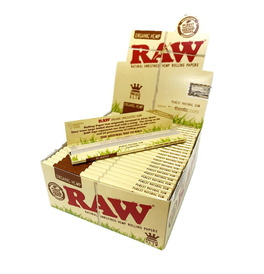 Raw Organic Hemp King Size Slim Rolling Paper (Box Of 50)