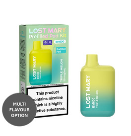 LOST MARY BM600 Vape Kit Legal Prefilled  - Triple Melon