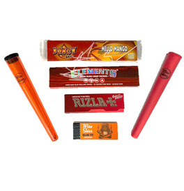 Wise Skies Red and Orange Rolling Paper Set