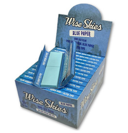 Wise Skies Blue Connoisseur Rolling Paper (Box Of 24)