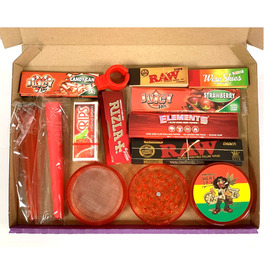 Red Rolling Paper Set 