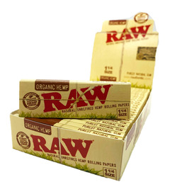 Raw Organic Hemp 1 1/4 Rolling Papers (Box of 24)