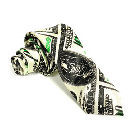 Dollar Bill Long Tie