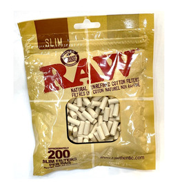 Raw Regular Cotton Filter Tips Pack Of 200