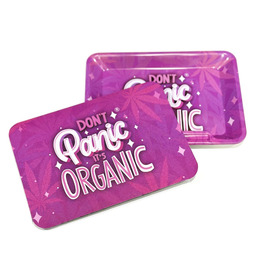 Wise Skies Pink It's Organic New Small Rolling Tray Cover