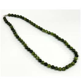 8mm Beaded Crystal Stone Necklace - Southern Jade
