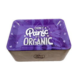 Dont Panic Purple Walnut Tray Rolling Box Set